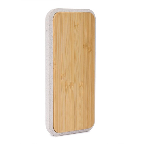 CHARGEUR USB ET SANS FIL 10000 mAh EN PAILLE DE BLÉ+ABS ET BAMBOU CHARGEUR USB ET SANS FIL 10000 mAh EN PAILLE DE BLÉ+ABS ET BAMBOU