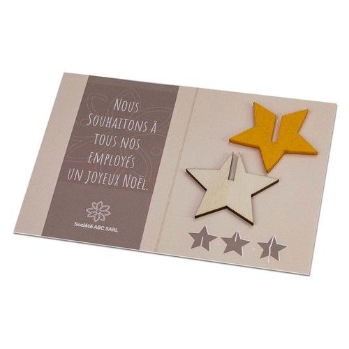 Mini Felt Christmas Card - Star Mini Felt Christmas Card - Star