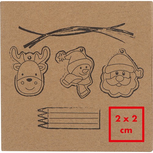 Christmas tree tag painting set