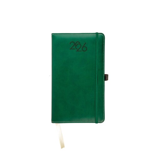 Agenda de poche hebdomadaire 2026, couverture rigide en PU thermocollé avec piqûres Agenda de poche hebdomadaire 2026, couverture rigide en PU thermocollé avec piqûres