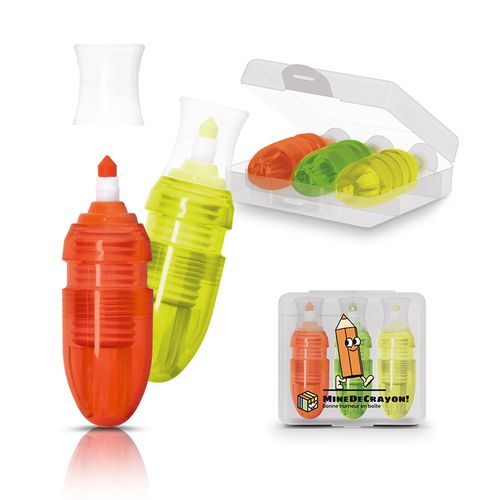 BOX OF 3 HIGHLIGHTERS