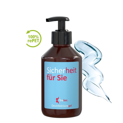 Disinfettanti per le mani, 250 ml, Body Label (R-PET)