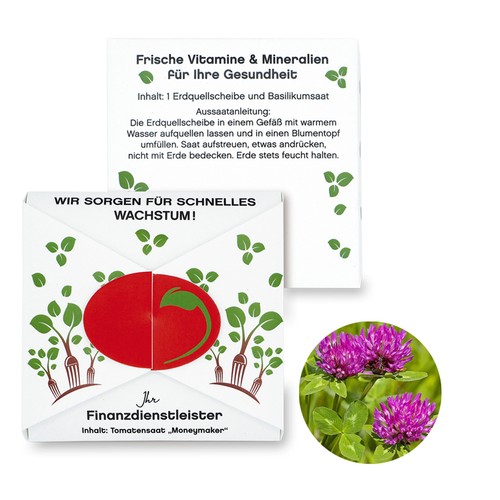 Closure – Oval Seed Card - Meadow clover