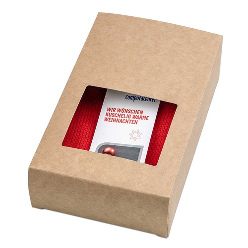 Mini hot-water bottle - with paper band