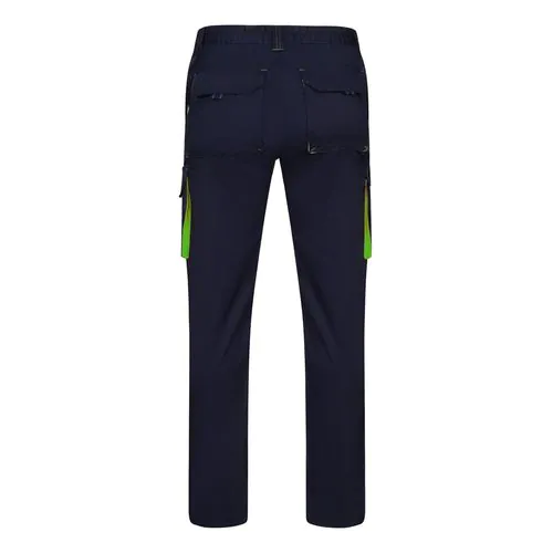 VL FIDES. Two-tone, multi-pocket stretch trousers (240g/m²), in cotton (46%), EME (38%) and polyester (16%) VL FIDES. Two-tone, multi-pocket stretch trousers (240g/m²), in cotton (46%), EME (38%) and polyester (16%)