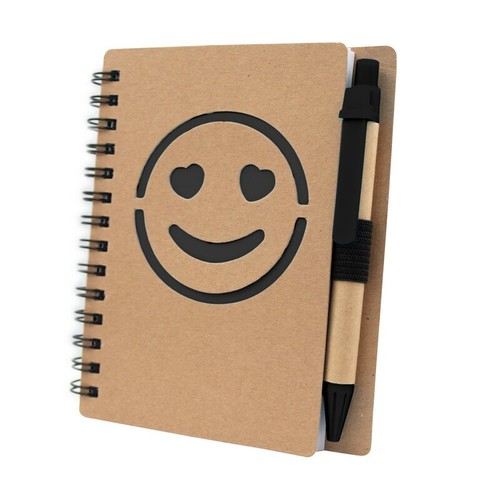 Carnet env. B7 "visage souriant" avec stylo bille | Dylan Carnet env. B7 "visage souriant" avec stylo bille | Dylan