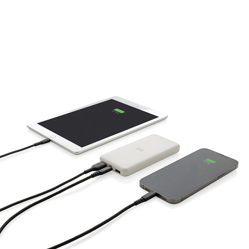 Powerbank inalámbrico de plástico reciclado estándar RCS Powerbank inalámbrico de plástico reciclado estándar RCS