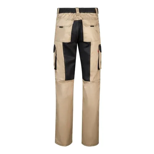 VL NJORD. Two-tone multi-pocket twill trousers (240 g/m²), in cotton (35%) and polyester (65%) VL NJORD. Two-tone multi-pocket twill trousers (240 g/m²), in cotton (35%) and polyester (65%)