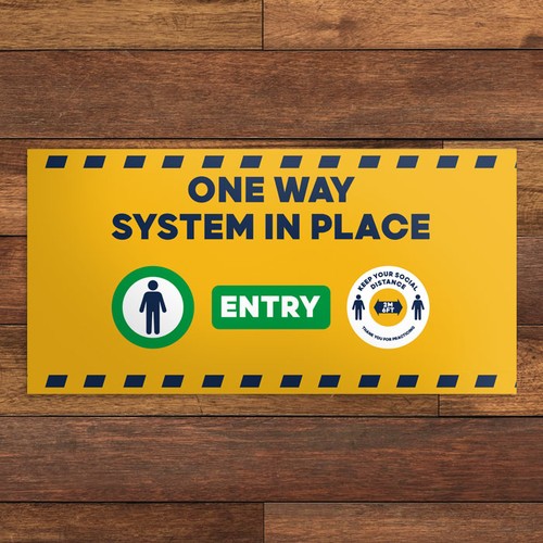 CUSTOMIZABLE FLOOR STICKER 60X30CM