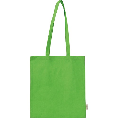 Bolsa de algodón con asas largas fabricada con algodón reciclado y RPET Bolsa de algodón con asas largas fabricada con algodón reciclado y RPET