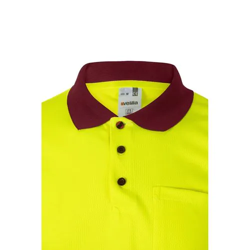 VL CUPID. Polo piqué bicolore (160g/m²) à manches courtes, en polyester (100%)