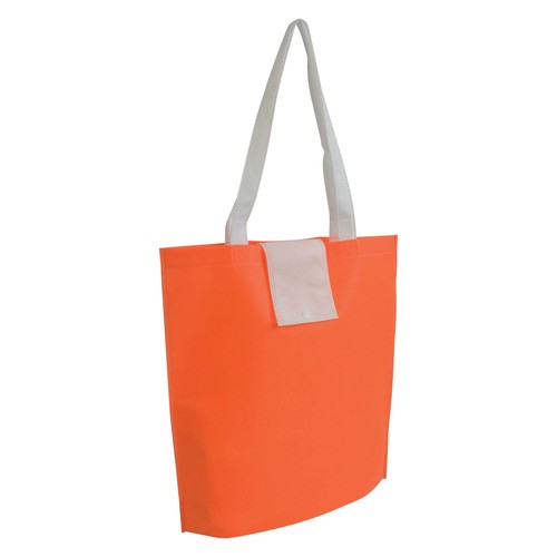 Shopper plegable en TNT 80g / m2 termosellada, asas cortas