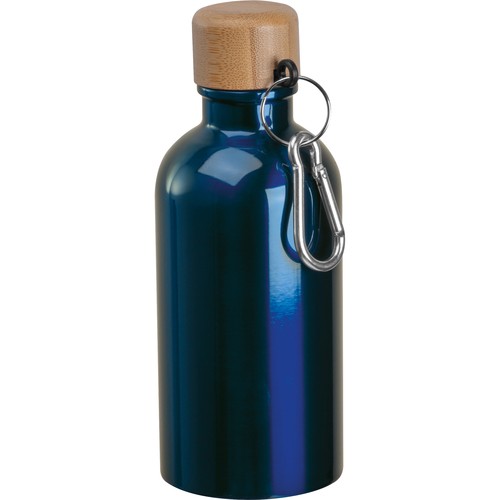 Botella de acero inoxidable con mosquetón, 400 ml Botella de acero inoxidable con mosquetón, 400 ml