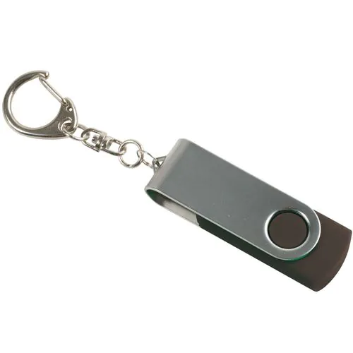 Chiavetta girevole USB 4Gb ABS gommata/Metallo Possibilità di import su richiesta a parti