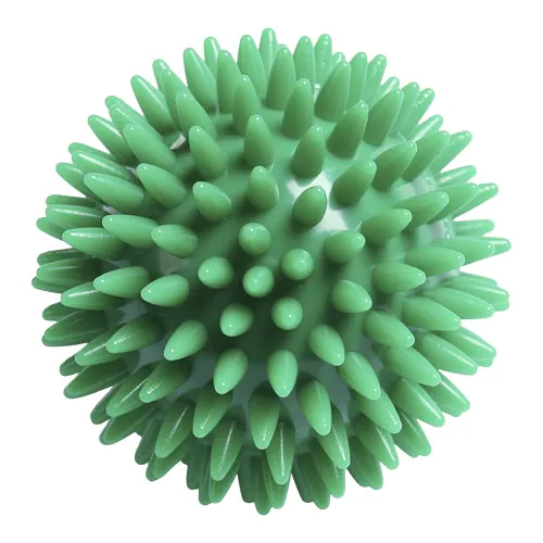 Pelota de masaje erizo, neutral (78 mm, verde), "Made in Germany"