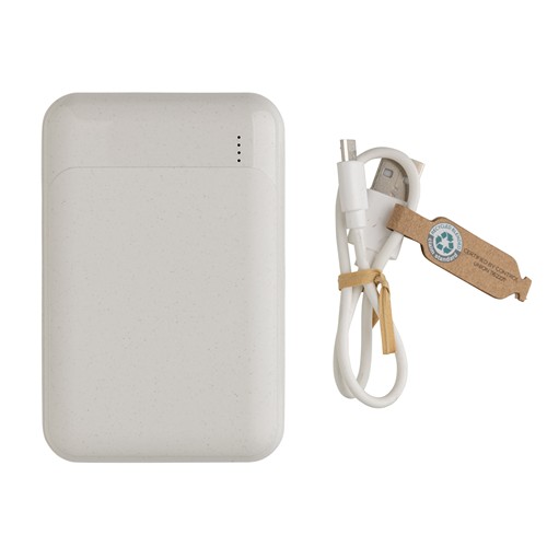 10.000 mAh Powerbank aus RCS Standard recyceltem Kunststoff 10.000 mAh Powerbank aus RCS Standard recyceltem Kunststoff