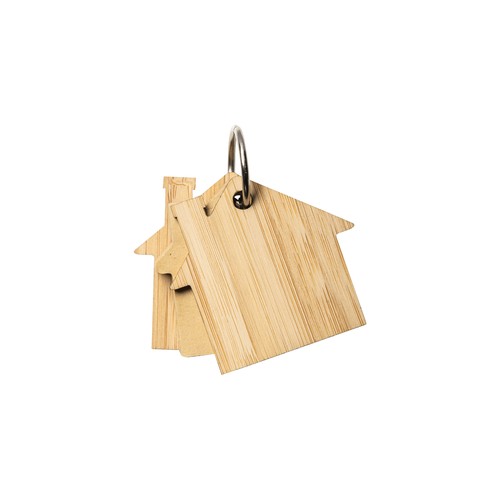 House-shaped sticky notes (80 pages), bamboo cover