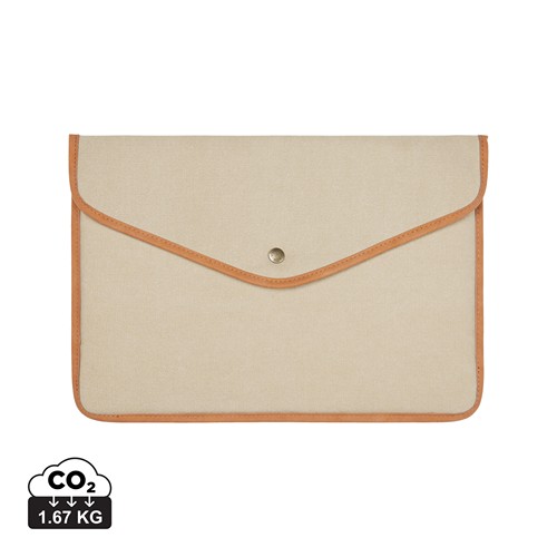 VINGA Bosler GRS recycled canvas 14" laptop sleeve VINGA Bosler GRS recycled canvas 14" laptop sleeve