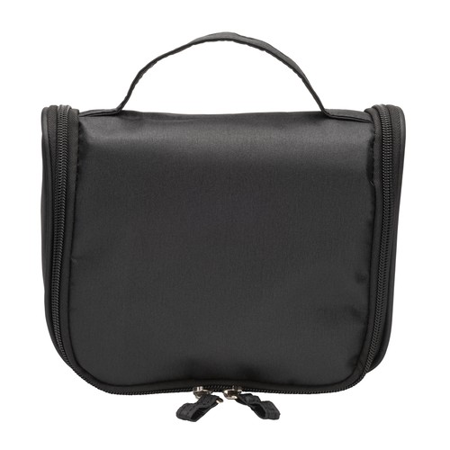 Microfiber beauty case with zipper, large inside pockets, hook and handle Microfiber beauty case with zipper, large inside pockets, hook and handle