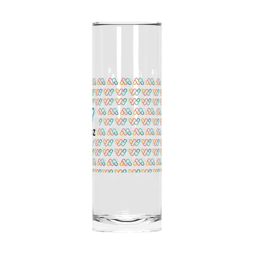 Op maat gemaakt ondoorzichtig wit “Long Lime” tuboglas - Digitale bedrukking