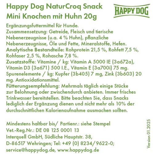 Dog treat pack