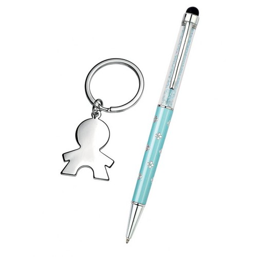 SET BALLPOINT PEN and KEY CHAIN- BOY SET BALLPOINT PEN and KEY CHAIN- BOY