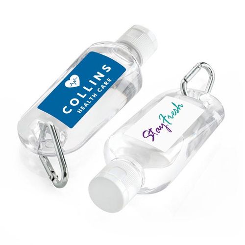 Antibacterial Hand Sanitiser On A Carabiner Clip (70ml) Antibacterial Hand Sanitiser On A Carabiner Clip (70ml)