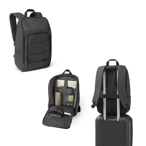 TOULON. Notebookrugzak gemaakt van 600D gerecycled polyester met hoge dichtheid 16"