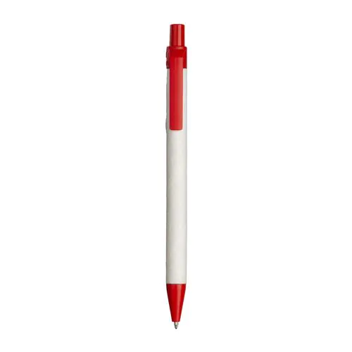 Stylo à bille en papier recyclé avec détails en PLA coloré