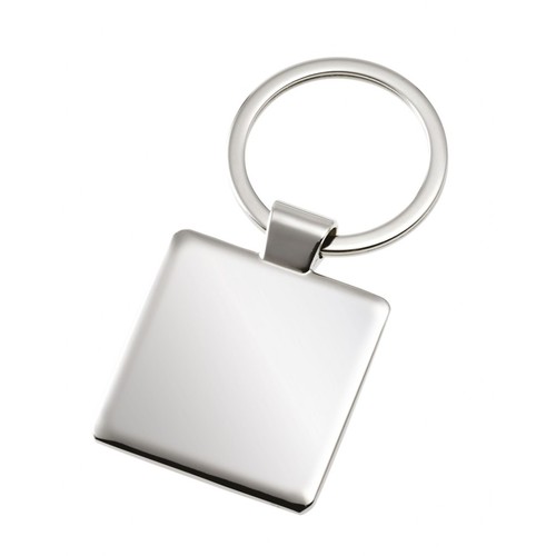 KEYCHAIN WITH SQUARE PLATE SHINY KEYCHAIN WITH SQUARE PLATE SHINY