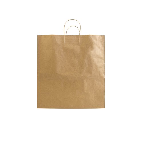 100% recycled paper 100 gr/m2, shopping bag with guesset 100% recycled paper 100 gr/m2, shopping bag with guesset