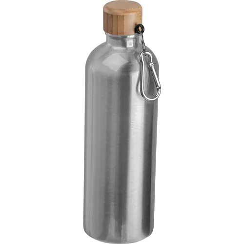 Gourde en acier inoxydable avec mousqueton, 750ml