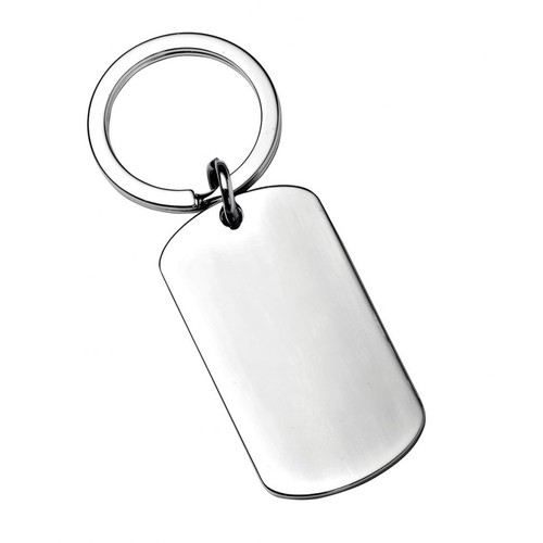 KEYCHAIN RECTANGULAR PLATE-no chain-