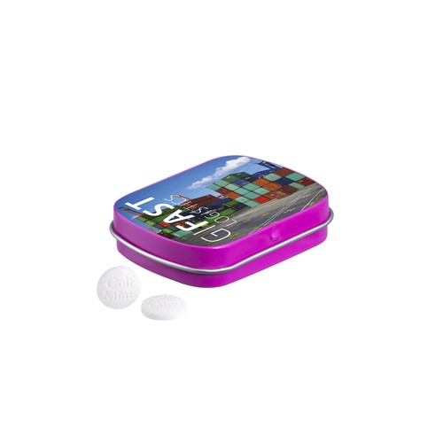 Mini hinged tin golf mints Mini hinged tin golf mints