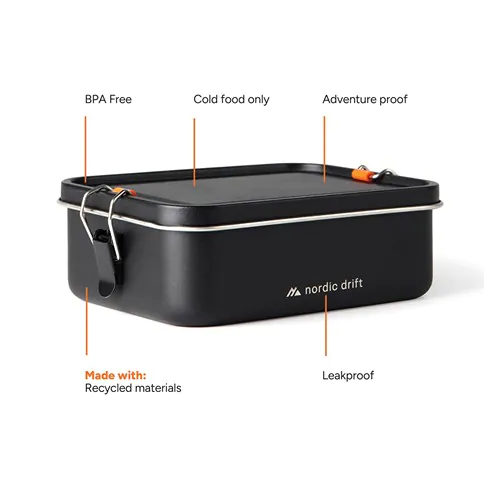 Boîte à lunch aventure 1200 ml Nordic Drift Trail RCS Boîte à lunch aventure 1200 ml Nordic Drift Trail RCS