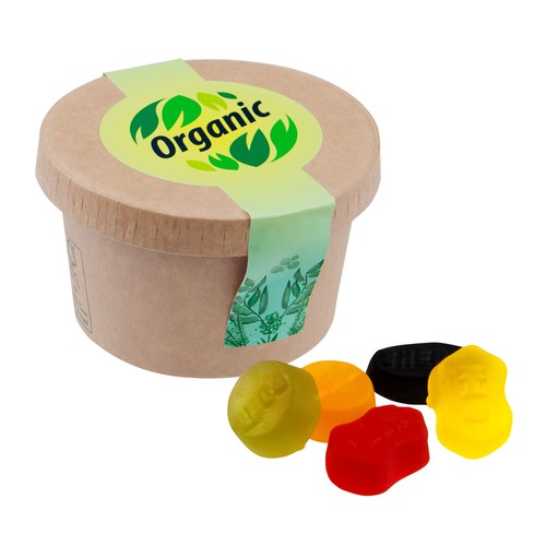 Cardboard cup with candy Cardboard cup with candy