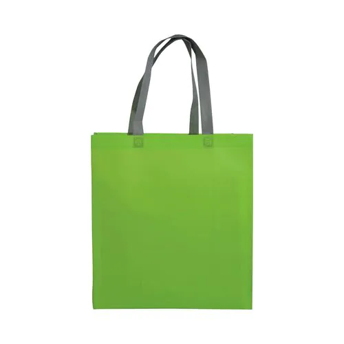 Laminated, heat-sealed 100 g/m2 non-woven fabric shopping bag with gusset Laminated, heat-sealed 100 g/m2 non-woven fabric shopping bag with gusset