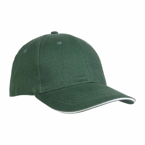 Cappellino in cotone pesante, 6 pannelli con visiera "sandwich" Cappellino in cotone pesante, 6 pannelli con visiera "sandwich"