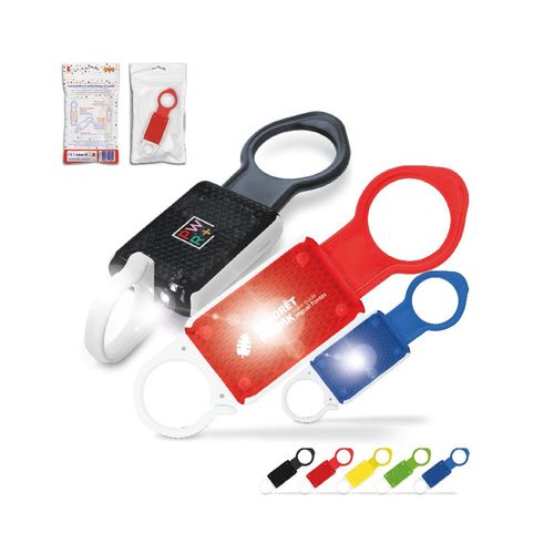 SAFETY LAMP CLIP-ON AND BOTTLE HOLDER