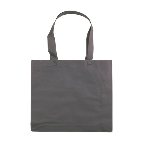 Bolsa de tejido sin tejer termosoldado, asas largas y fuelle Bolsa de tejido sin tejer termosoldado, asas largas y fuelle