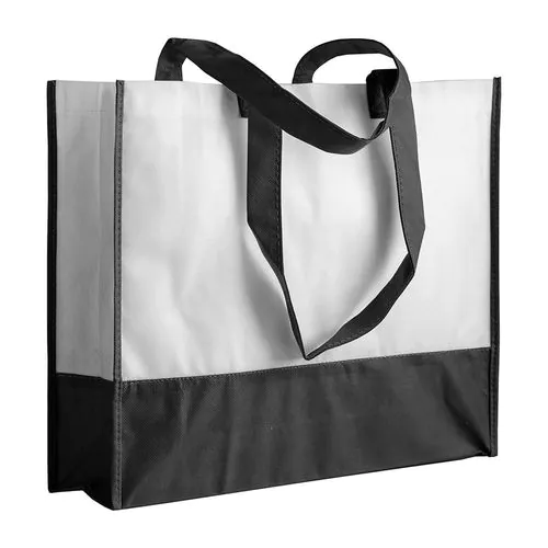 80 g/m2 non-woven fabric shopping bag with gusset and long handles 80 g/m2 non-woven fabric shopping bag with gusset and long handles