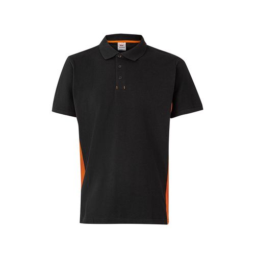 VL SUPAY. Polo piqué bicolore (180g/m²), manches courtes, en coton (60%) et polyester (40%)