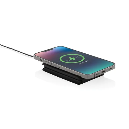 Chargeur magnétique 15W en PU recyclé RCS Swiss Peak Chargeur magnétique 15W en PU recyclé RCS Swiss Peak