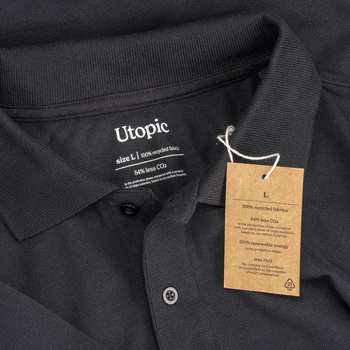 Polo 100% tissu régénéré