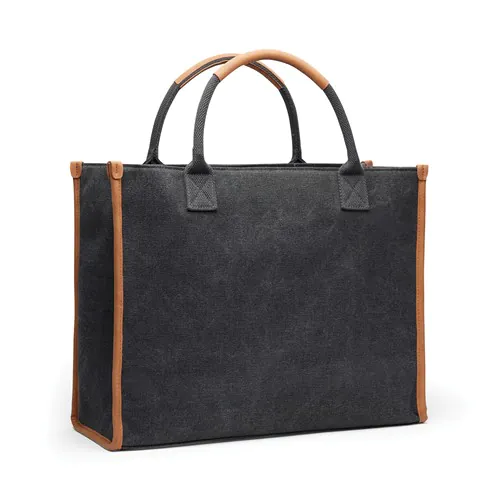 VINGA Bosler RCS recycled canvas office tote VINGA Bosler RCS recycled canvas office tote