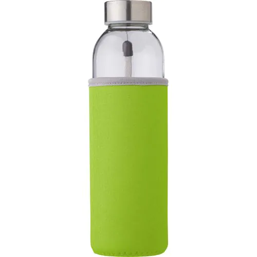 Bouteille en verre de 500 ml avec housse Nika Bouteille en verre de 500 ml avec housse Nika