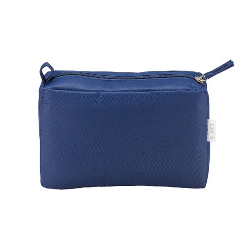 Beauty case en polyester recyclé R-PET avec fermeture éclair