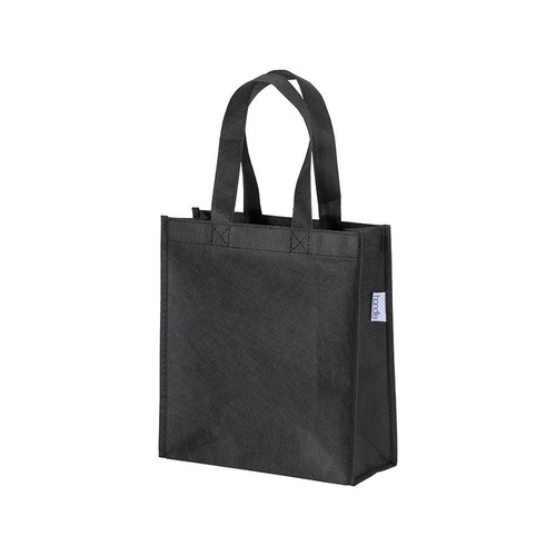 80 g / m2 R-pet mini shopping bag with short handles and gusset