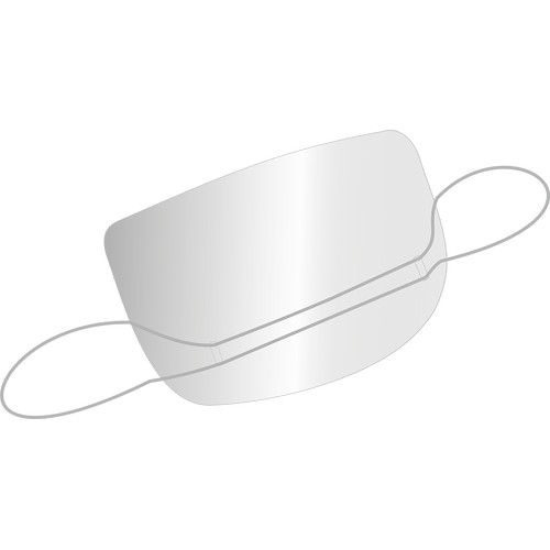 Maschera-scudo trasparente per bocca e naso ATENA