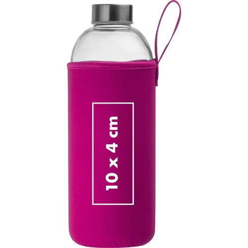 1000 ml glass bottle with neoprene sleeve